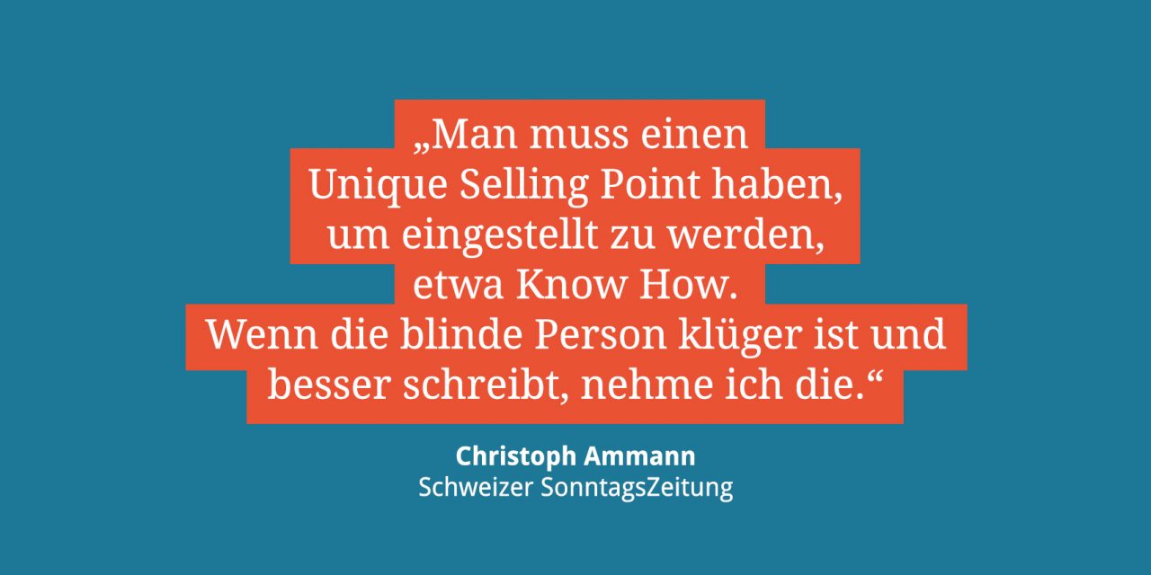 Christoph Ammann, Redakteur der Schweizer SonntagsZeitung