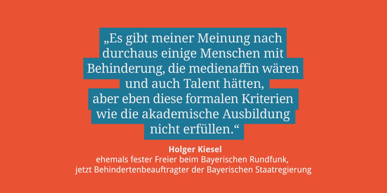 Holger Kiesel, ehemaliger fester Freier beim BR