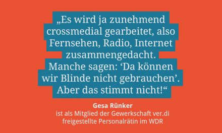 Gesa Rünker, stellv. Vorsitzende ver.di/WDR