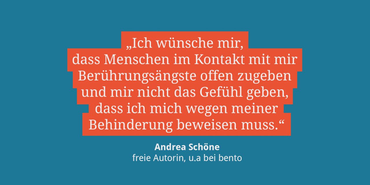 Andrea Schöne, freie Autorin u.a. für ze.tt