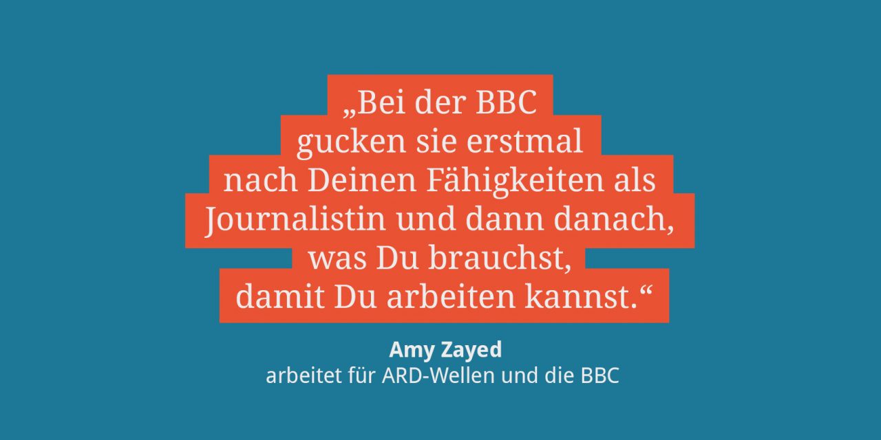 Amy Zayed, Radiojournalistin für ARD und BBC