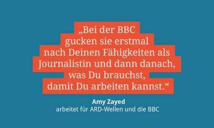 Amy Zayed, Radiojournalistin für ARD und BBC